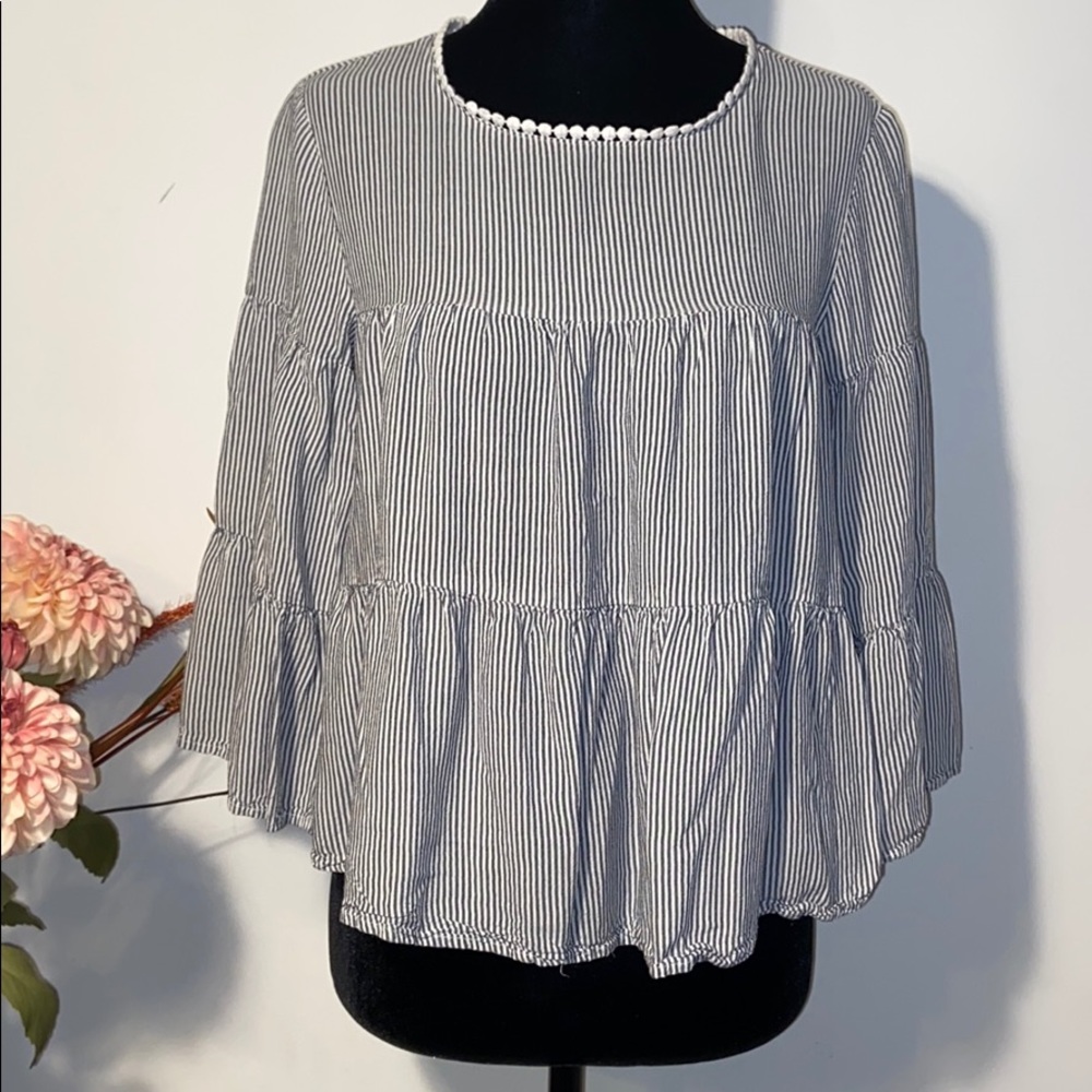 🦋3/$25🦋Falls Creek babydoll 3/4 sleeve top,small